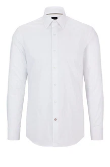 BOSS Hemd Hank Weiß/Grau/Creme