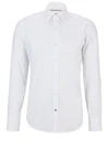 BOSS Businesshemd H-Joe-kent Grau/Weiß/Creme
