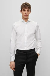 BOSS Businesshemd H-Joe-spread Weiß/Creme