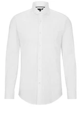 BOSS Businesshemd P-Hank-spread Weiß/Grau/Creme