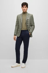 BOSS Stoffhose Kaito Dunkelblau/Blau