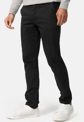 Indicode Chinohose INWasling Schwarz/Dunkelgrau