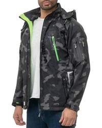 Geographical Norway Herren Softshelljacke Outdoor Jacke batechno Dunkelblau/Hellblau