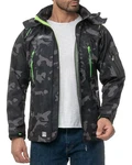 Geographical Norway Herren Softshelljacke Outdoor Jacke batechno Dunkelblau/Hellblau