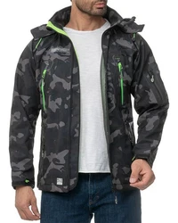 Geographical Norway Herren Softshelljacke Outdoor Jacke batechno Dunkelblau/Hellblau