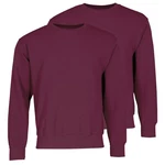 Fruit of the Loom Sweatshirt Classic Set-In Sweat Dunkelrot/Lila/Rosa/Bordeaux