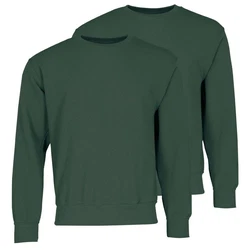 Fruit of the Loom Sweatshirt Classic Set-In Sweat Dunkelgrün/Grün