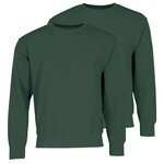 Fruit of the Loom Sweatshirt Classic Set-In Sweat Dunkelgrün/Grün