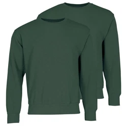 Fruit of the Loom Sweatshirt Classic Set-In Sweat Dunkelgrün/Grün