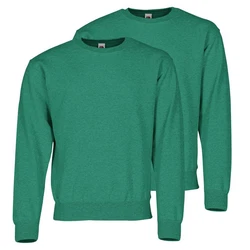 Fruit of the Loom Sweatshirt Classic Set-In Sweat Grün/Dunkelgrün