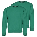 Fruit of the Loom Sweatshirt Classic Set-In Sweat Grün/Dunkelgrün
