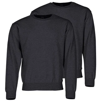 Fruit of the Loom Sweatshirt Classic Set-In Sweat Dunkelgrau/Dunkelblau/Grau