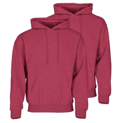 Fruit of the Loom Kapuzensweatshirt Classic Rot/Dunkelrot/Rosa