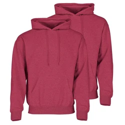 Fruit of the Loom Kapuzensweatshirt Classic Rot/Dunkelrot/Rosa