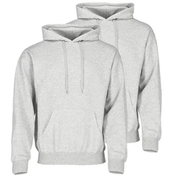 Fruit of the Loom Kapuzensweatshirt Classic Grau/Hellgrau