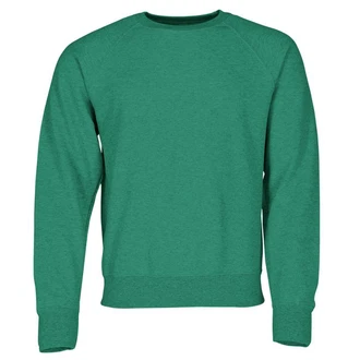Fruit of the Loom Sweatshirt Classic Raglan Sweat Grün/Dunkelgrün/Türkis