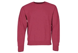 Fruit of the Loom Sweatshirt Classic Raglan Sweat Dunkelrot/Rot/Rosa