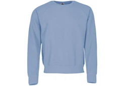 Fruit of the Loom Sweatshirt Classic Raglan Sweat Blau/Hellblau