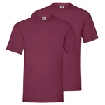 Fruit of the Loom Rundhalsshirt Valueweight T-Shirt Dunkelrot/Lila/Rosa
