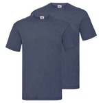 Fruit of the Loom Rundhalsshirt Valueweight T-Shirt Dunkelblau/Blau