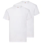 Fruit of the Loom Rundhalsshirt Valueweight T-Shirt Weiß/Grau