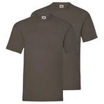 Fruit of the Loom Rundhalsshirt Valueweight T-Shirt Khaki/Dunkelgrün/Grau/Braun