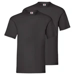 Fruit of the Loom Rundhalsshirt Valueweight T-Shirt Dunkelgrau/Grau/Schwarz