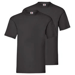 Fruit of the Loom Rundhalsshirt Valueweight T-Shirt Dunkelgrau/Grau/Schwarz