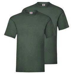 Fruit of the Loom Rundhalsshirt Valueweight T-Shirt Dunkelgrün/Grün