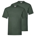 Fruit of the Loom Rundhalsshirt Valueweight T-Shirt Dunkelgrün/Grün