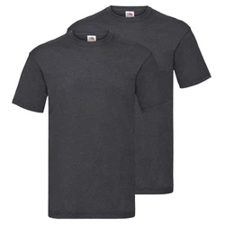Fruit of the Loom Rundhalsshirt Valueweight T-Shirt Dunkelgrau/Grau/Dunkelblau/Hellgrau