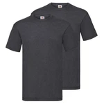 Fruit of the Loom Rundhalsshirt Valueweight T-Shirt Dunkelgrau/Grau/Dunkelblau/Hellgrau