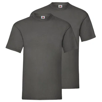 Fruit of the Loom Rundhalsshirt Valueweight T-Shirt Dunkelgrau/Grau/Khaki/Dunkelgrün/Hellgrau
