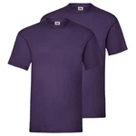 Fruit of the Loom Rundhalsshirt Valueweight T-Shirt Lila/Dunkelblau