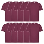 Fruit of the Loom Rundhalsshirt Valueweight T-Shirt Bordeaux/Lila/Dunkelrot/Rosa