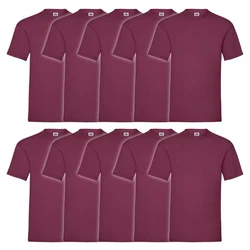 Fruit of the Loom Rundhalsshirt Valueweight T-Shirt Bordeaux/Lila/Dunkelrot/Rosa