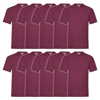 Fruit of the Loom Rundhalsshirt Valueweight T-Shirt Bordeaux/Lila/Dunkelrot/Rosa Fruit of the Loom Rundhalsshirt Valueweight T-Shirt Bordeaux/Lila/Dunkelrot/Rosa