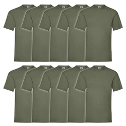 Fruit of the Loom Rundhalsshirt Valueweight T-Shirt Dunkelgrün