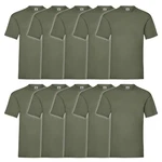 Fruit of the Loom Rundhalsshirt Valueweight T-Shirt Dunkelgrün