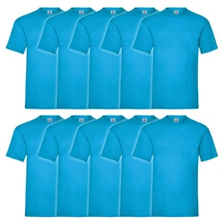 Fruit of the Loom Rundhalsshirt Valueweight T-Shirt Türkis/Hellblau/Blau