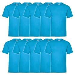 Fruit of the Loom Rundhalsshirt Valueweight T-Shirt Türkis/Hellblau/Blau
