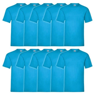 Fruit of the Loom Rundhalsshirt Valueweight T-Shirt Türkis/Hellblau/Blau Fruit of the Loom Rundhalsshirt Valueweight T-Shirt Türkis/Hellblau/Blau
