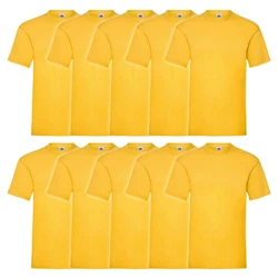 Fruit of the Loom Rundhalsshirt Valueweight T-Shirt Gelb
