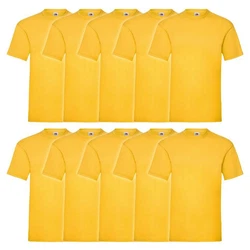 Fruit of the Loom Rundhalsshirt Valueweight T-Shirt Gelb