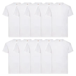 Fruit of the Loom Rundhalsshirt Valueweight T-Shirt Weiß