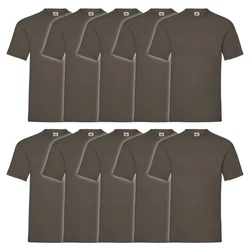 Fruit of the Loom Rundhalsshirt Valueweight T-Shirt Khaki/Grau/Braun/Dunkelgrün