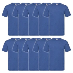 Fruit of the Loom Rundhalsshirt Valueweight T-Shirt Dunkelblau/Blau/Hellblau