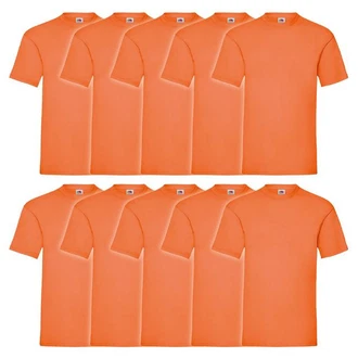 Fruit of the Loom Rundhalsshirt Valueweight T-Shirt Orange Fruit of the Loom Rundhalsshirt Valueweight T-Shirt Orange