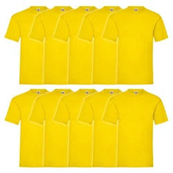 Fruit of the Loom Rundhalsshirt Valueweight T-Shirt Gelb