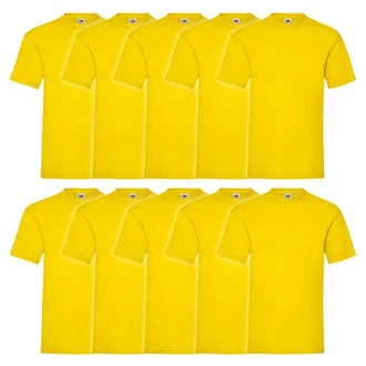 Fruit of the Loom Rundhalsshirt Valueweight T-Shirt Gelb Fruit of the Loom Rundhalsshirt Valueweight T-Shirt Gelb